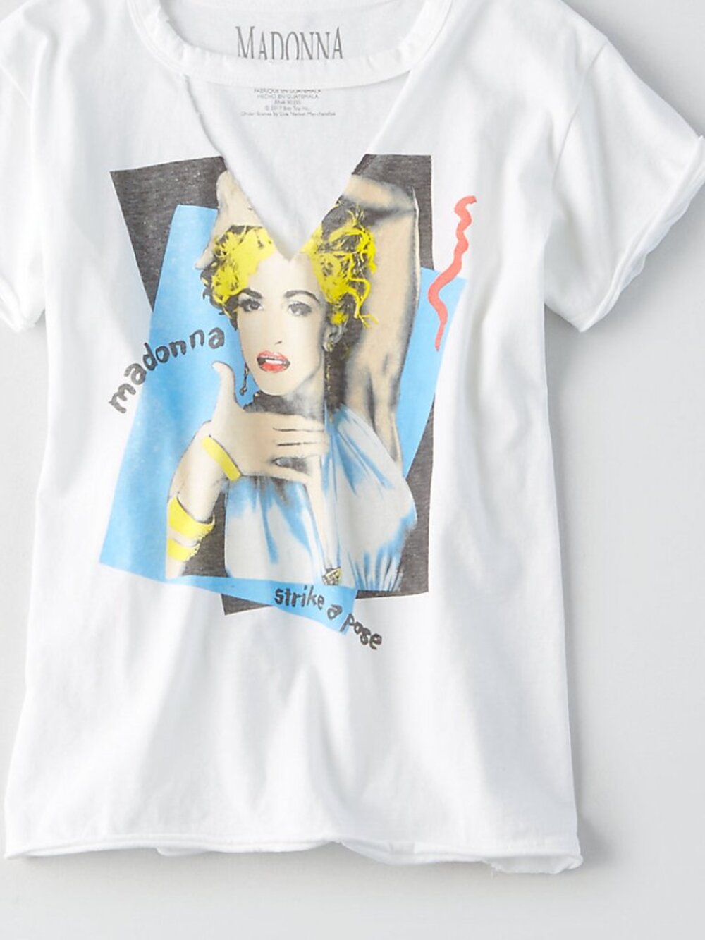Madonna "Strike A Pose" Graphic Cutout Tee